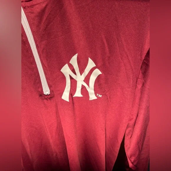 Yankees quarter zip maroon burgundy fordham rams New York xl adult - Picture 3 of 12